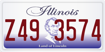 IL license plate Z493574