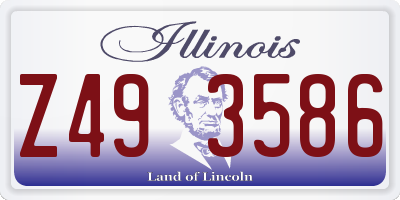 IL license plate Z493586