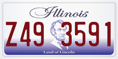 IL license plate Z493591