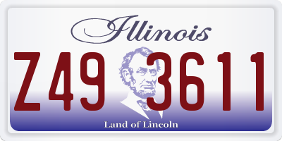 IL license plate Z493611