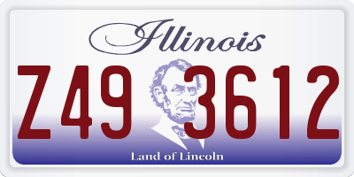 IL license plate Z493612