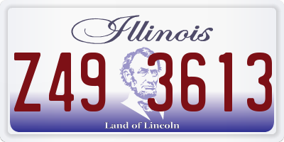 IL license plate Z493613