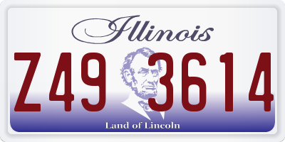 IL license plate Z493614