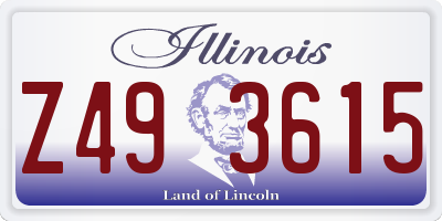 IL license plate Z493615