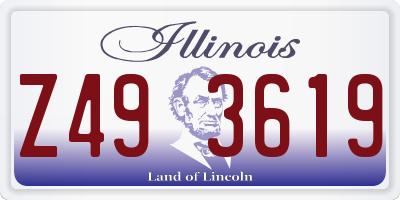 IL license plate Z493619
