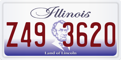 IL license plate Z493620