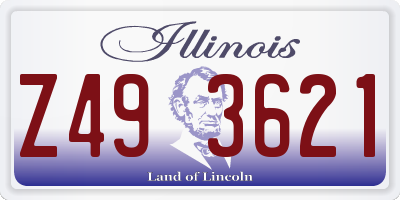 IL license plate Z493621