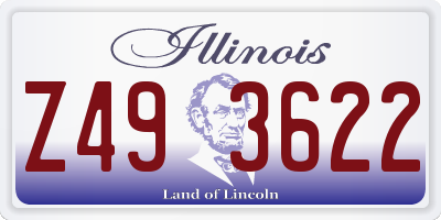 IL license plate Z493622