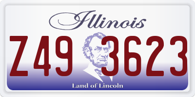 IL license plate Z493623