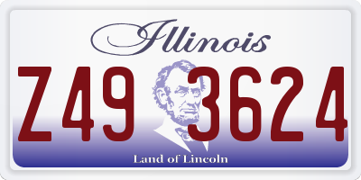 IL license plate Z493624