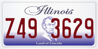 IL license plate Z493629