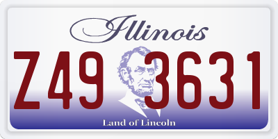 IL license plate Z493631