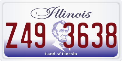 IL license plate Z493638