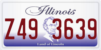 IL license plate Z493639