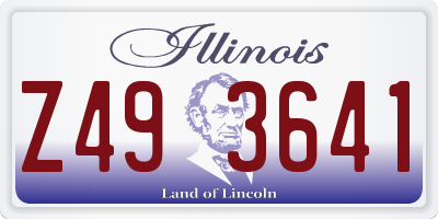 IL license plate Z493641