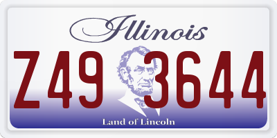 IL license plate Z493644