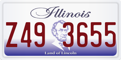 IL license plate Z493655