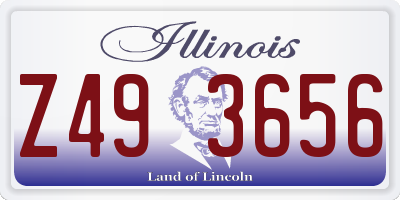 IL license plate Z493656