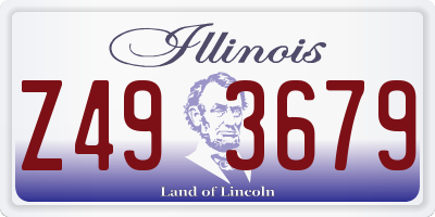 IL license plate Z493679