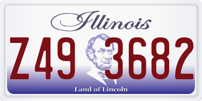 IL license plate Z493682