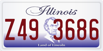 IL license plate Z493686