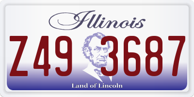 IL license plate Z493687