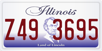 IL license plate Z493695