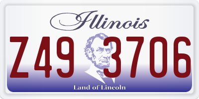 IL license plate Z493706