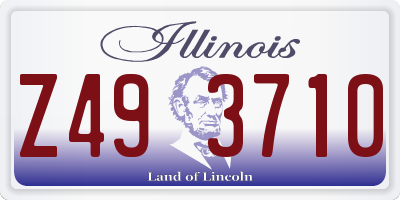 IL license plate Z493710