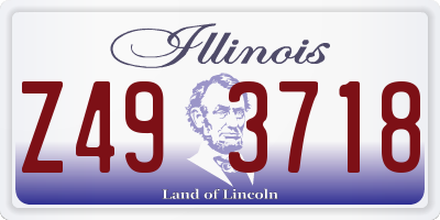 IL license plate Z493718