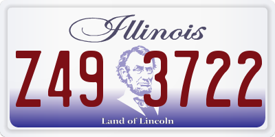 IL license plate Z493722