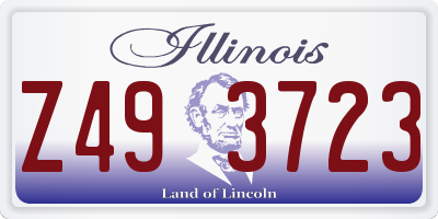 IL license plate Z493723