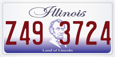 IL license plate Z493724