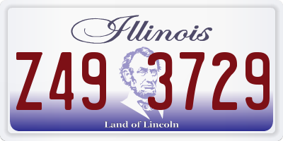 IL license plate Z493729