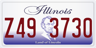 IL license plate Z493730
