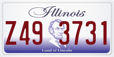 IL license plate Z493731