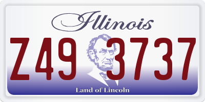IL license plate Z493737