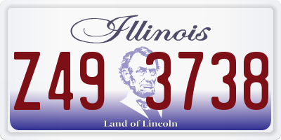 IL license plate Z493738