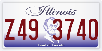 IL license plate Z493740