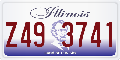 IL license plate Z493741