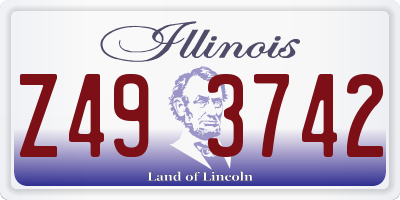 IL license plate Z493742