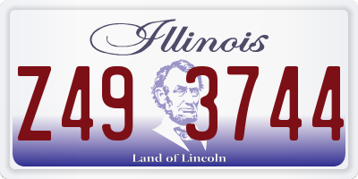 IL license plate Z493744