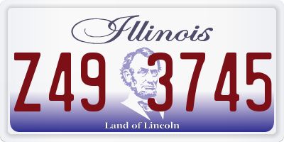 IL license plate Z493745