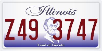 IL license plate Z493747