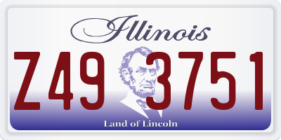 IL license plate Z493751