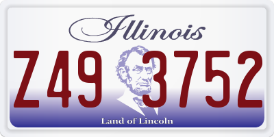 IL license plate Z493752