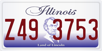 IL license plate Z493753