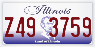 IL license plate Z493759