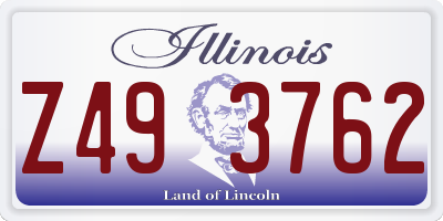 IL license plate Z493762