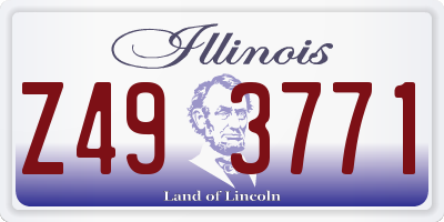 IL license plate Z493771